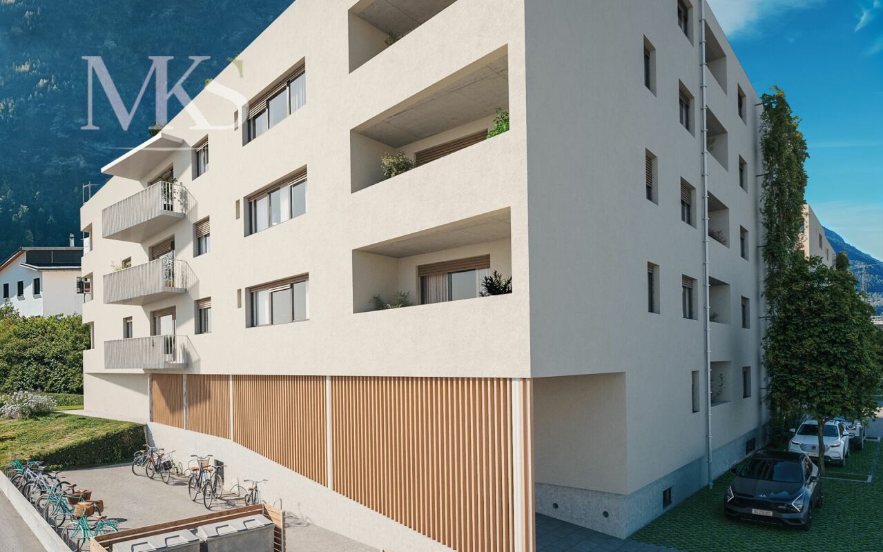 Modernes Wohngebäude mit Balkonen